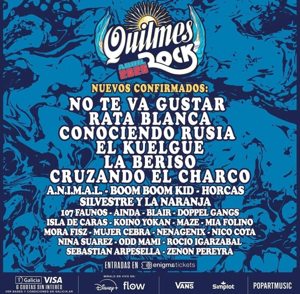 quilmes rock confirmados