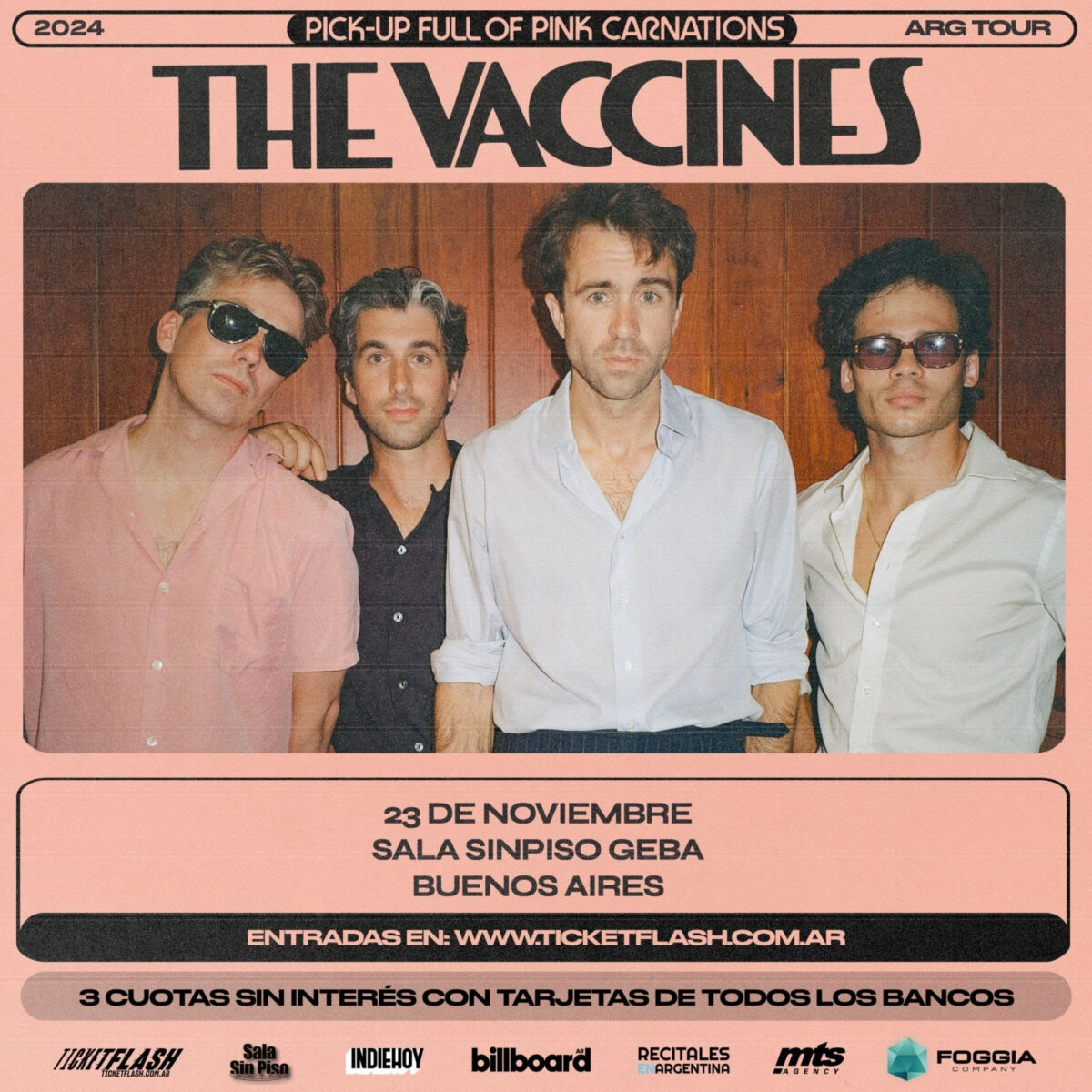 The Vaccines regresan a Argentina en noviembre - INDIE CLUB
