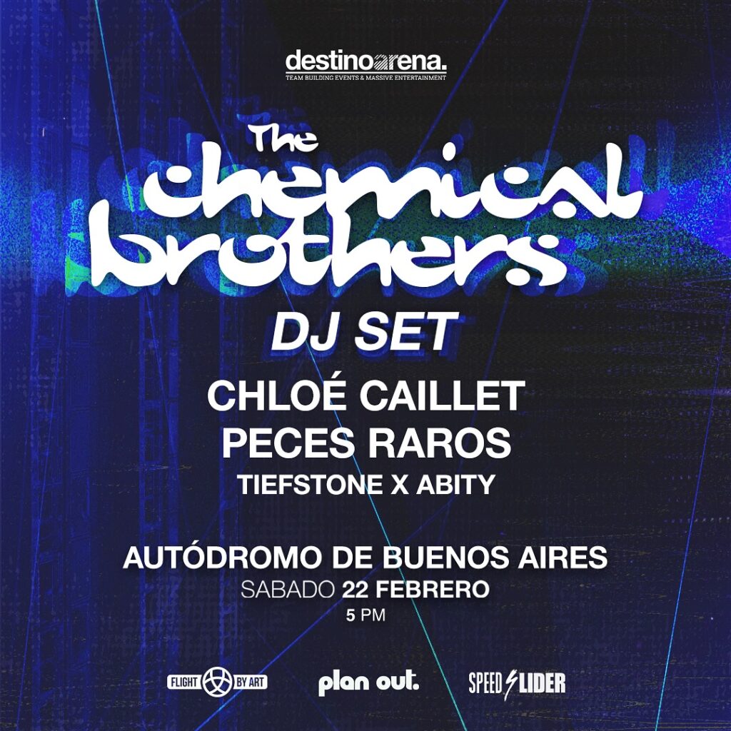 chemical brothers peces raros flyer