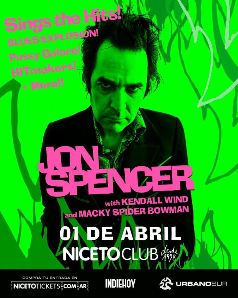 jon spencer niceto argentina flyer 2025