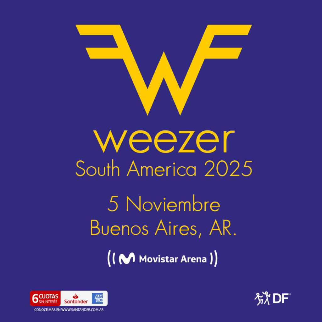 weezer flyer argentina 2025