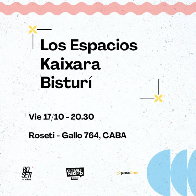 flyer roseti los espacios