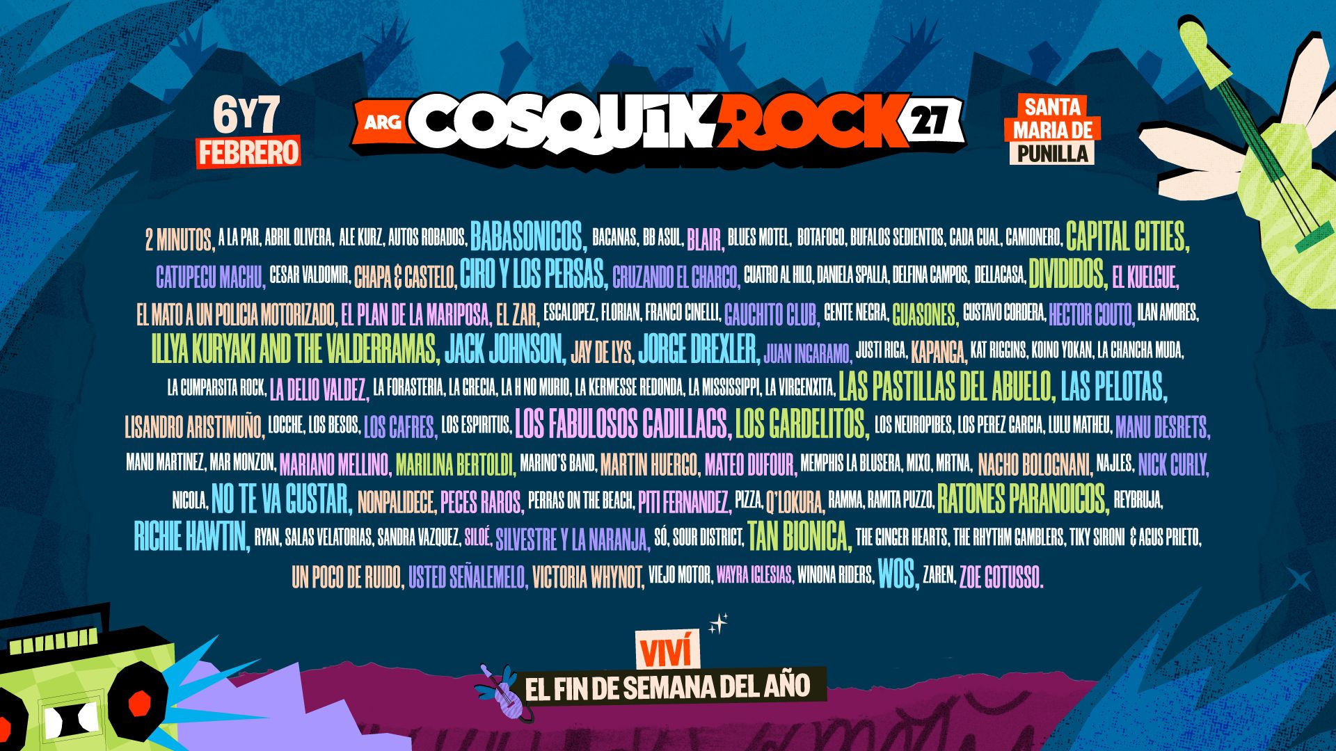 Cosquín Rock 2027 lineup