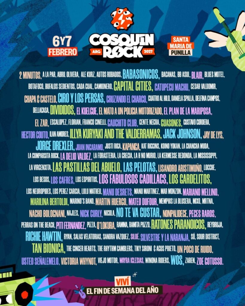 grilla lineup cosquin rock 2027